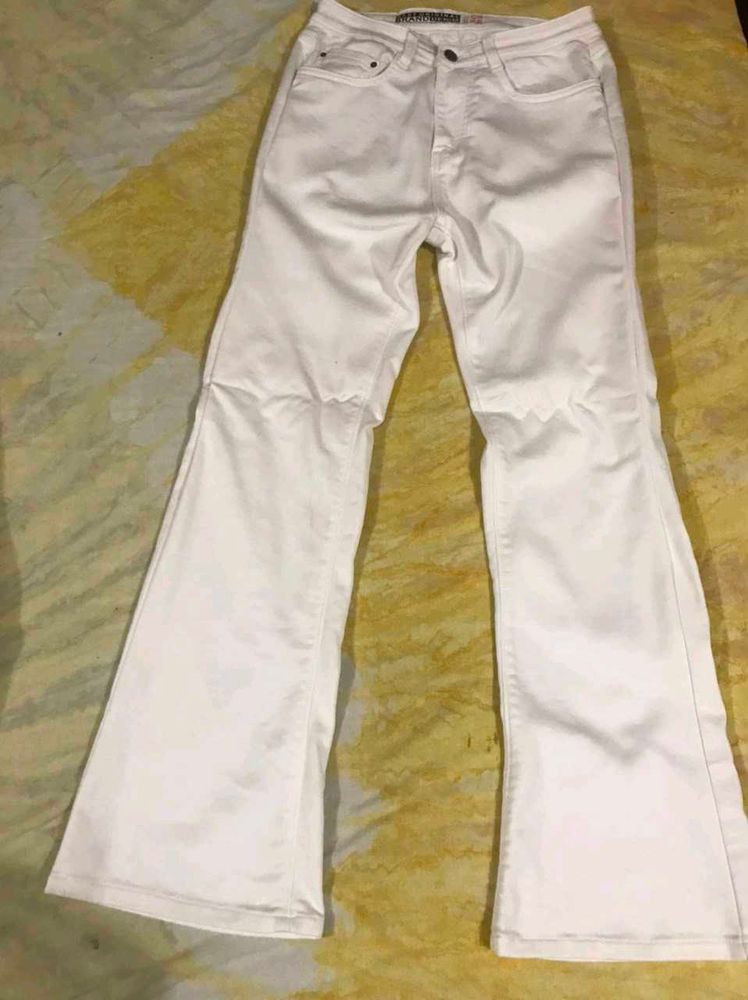 White Flare Jeans