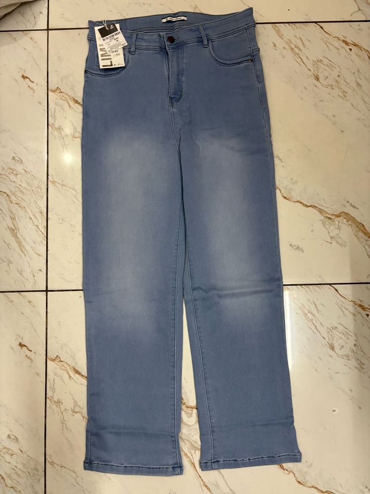 Light Blue Wide Leg Jeans