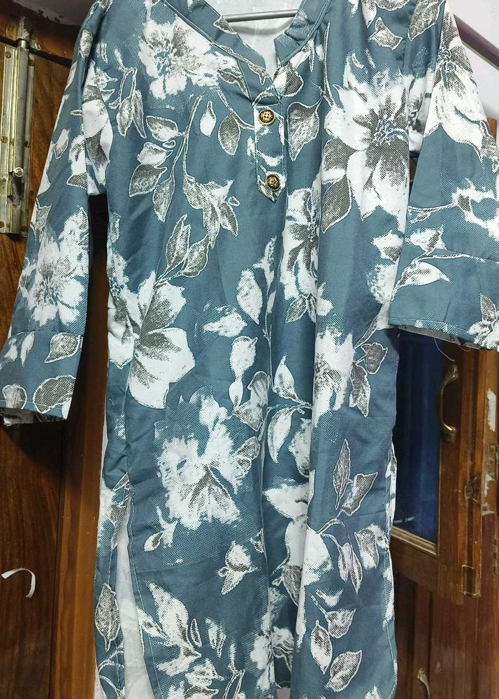 Floral Print Kurta