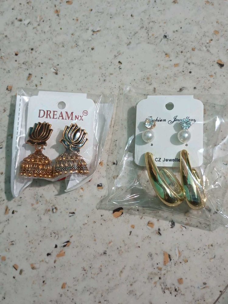 Set of 2 Pairs Earrings