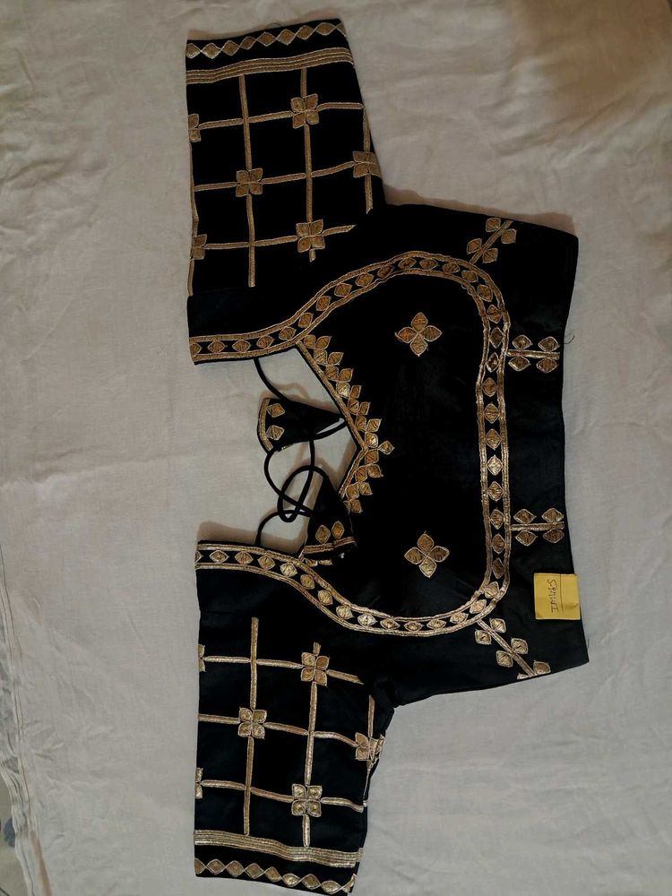 Elegant Black Embroidered Blouse