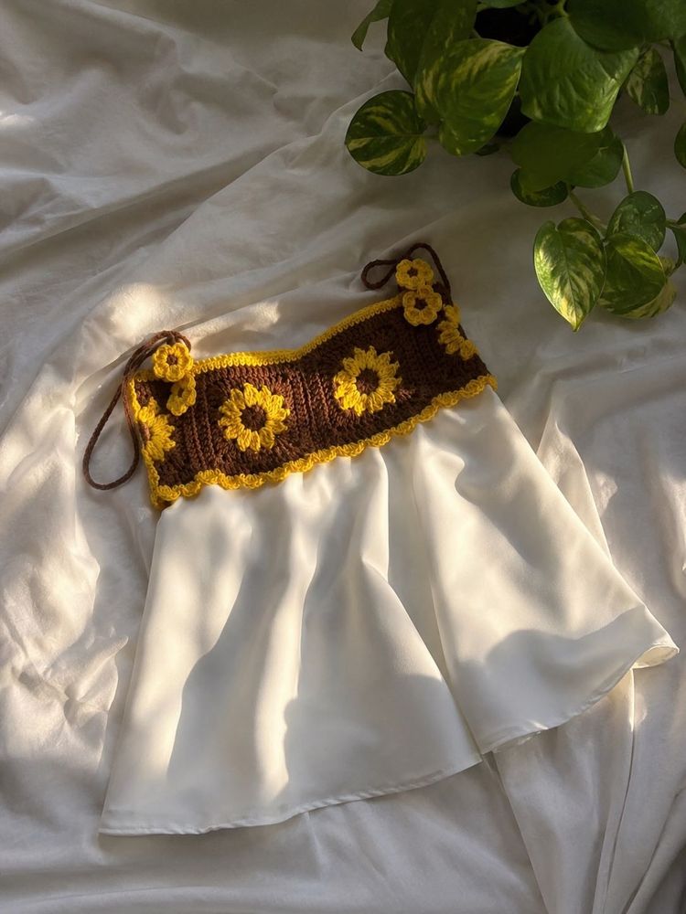 Crocheted Sunflower Dress