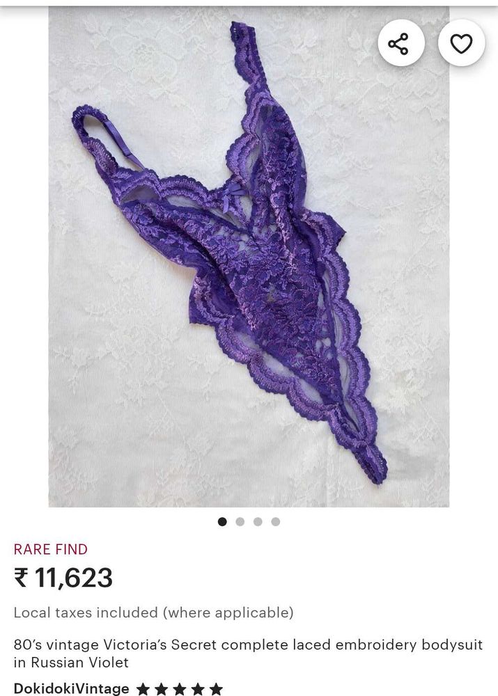 VS Vintage Lace bodysuit Lingerie