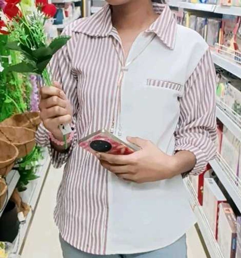 Striped Colorblock Shirt