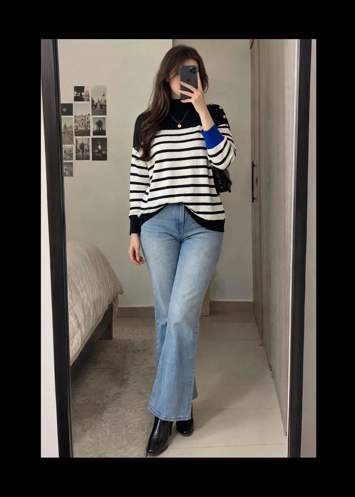 Ralph lauren Striped Turtleneck Sweater