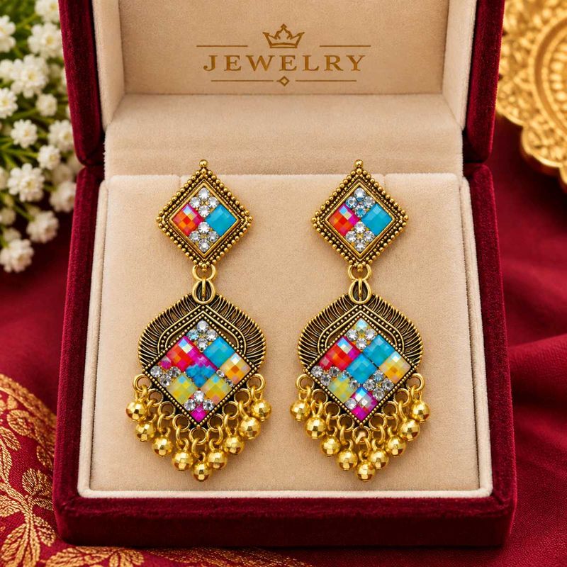Colorful Dangle Earrings
