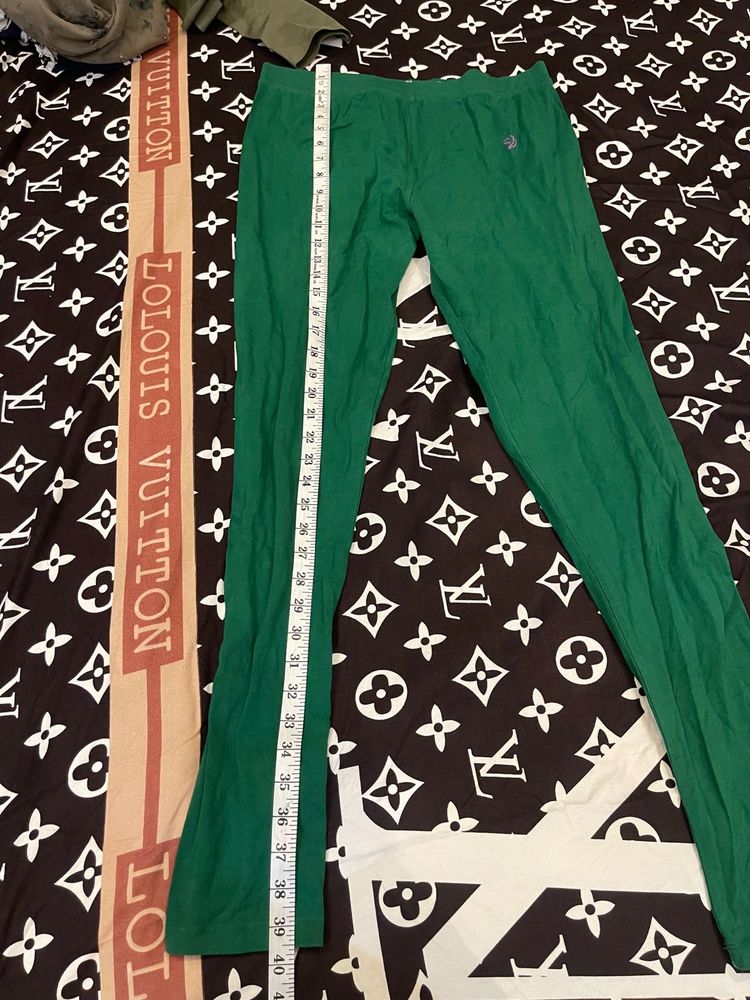 Green Casual Bottoms