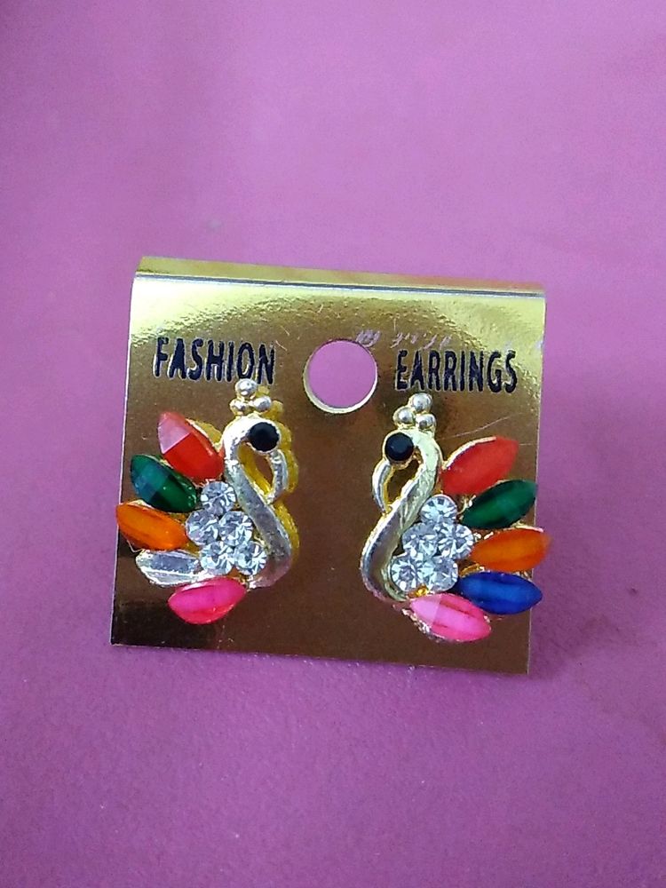 Peacock Studs