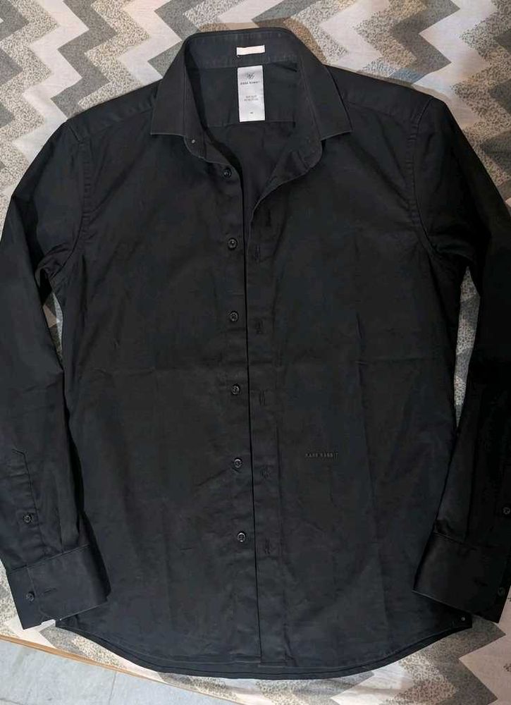 Classic Black Men's Dress Shirt