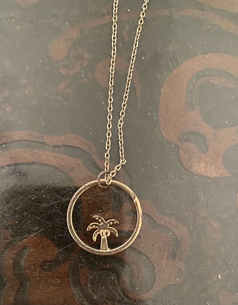 Palm Tree Pendant Necklace