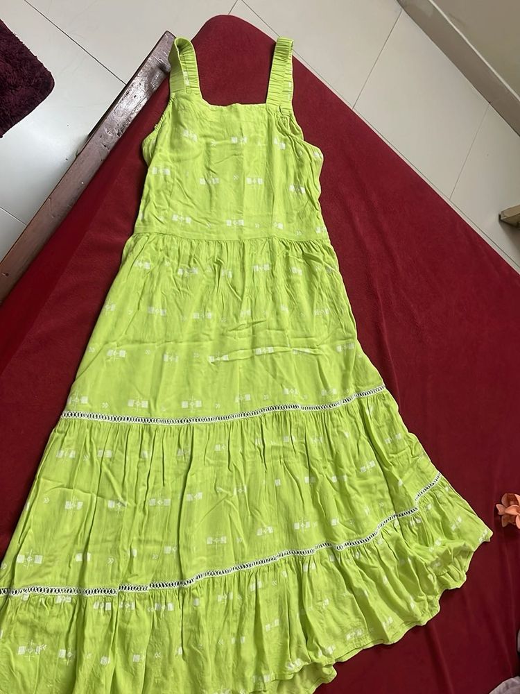 Trends green long dress