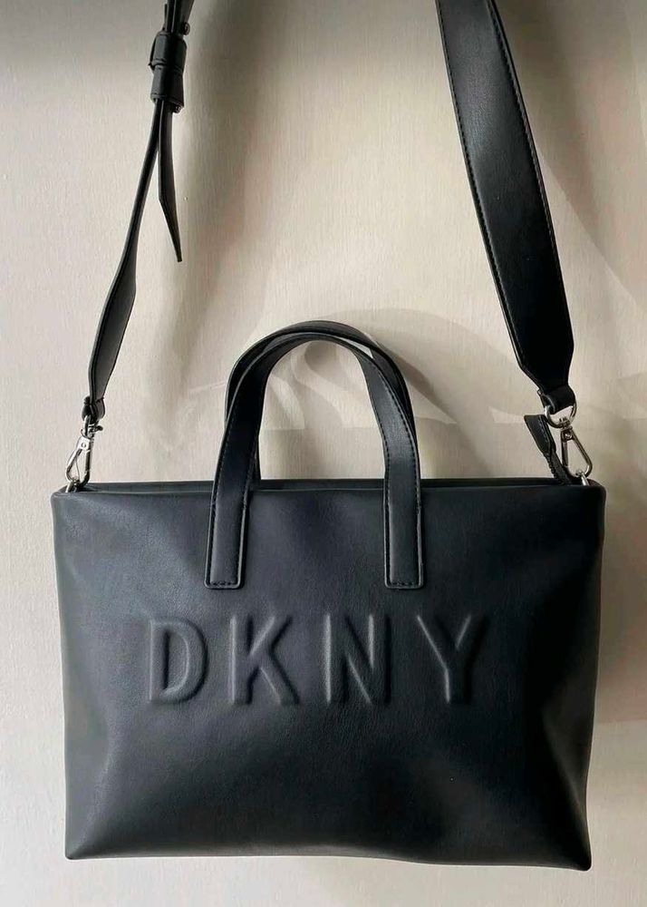 DKNY black tote bag