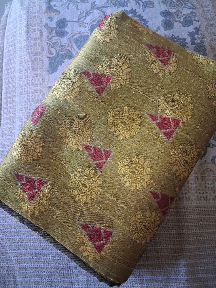 Brand New Cotton Silk Banarasi Saree
