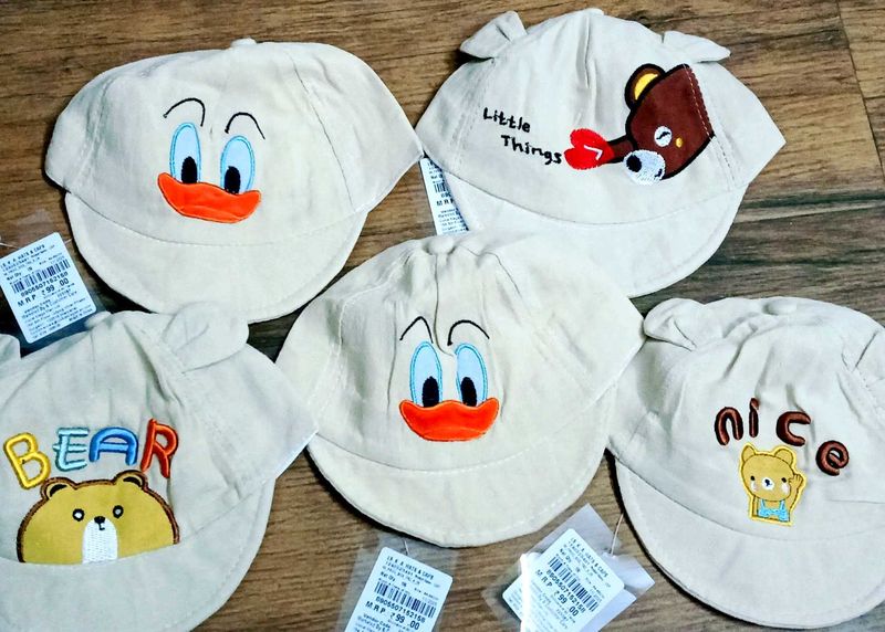 Adorable Baby Hats - Cartoon Designs pack of 5