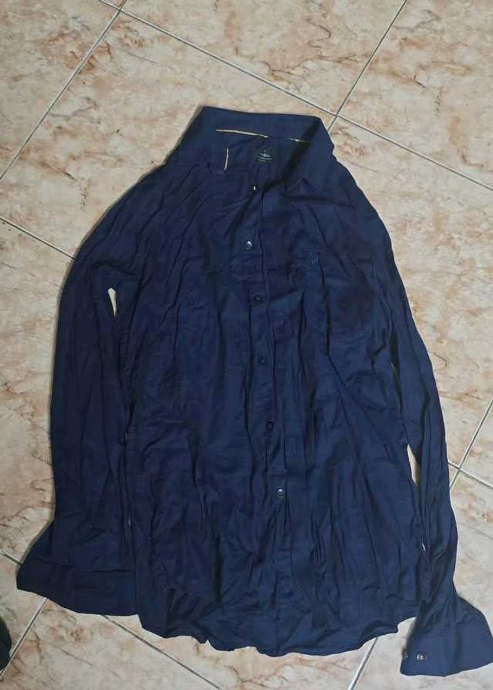 Navy Blue Long Sleeve Shirt