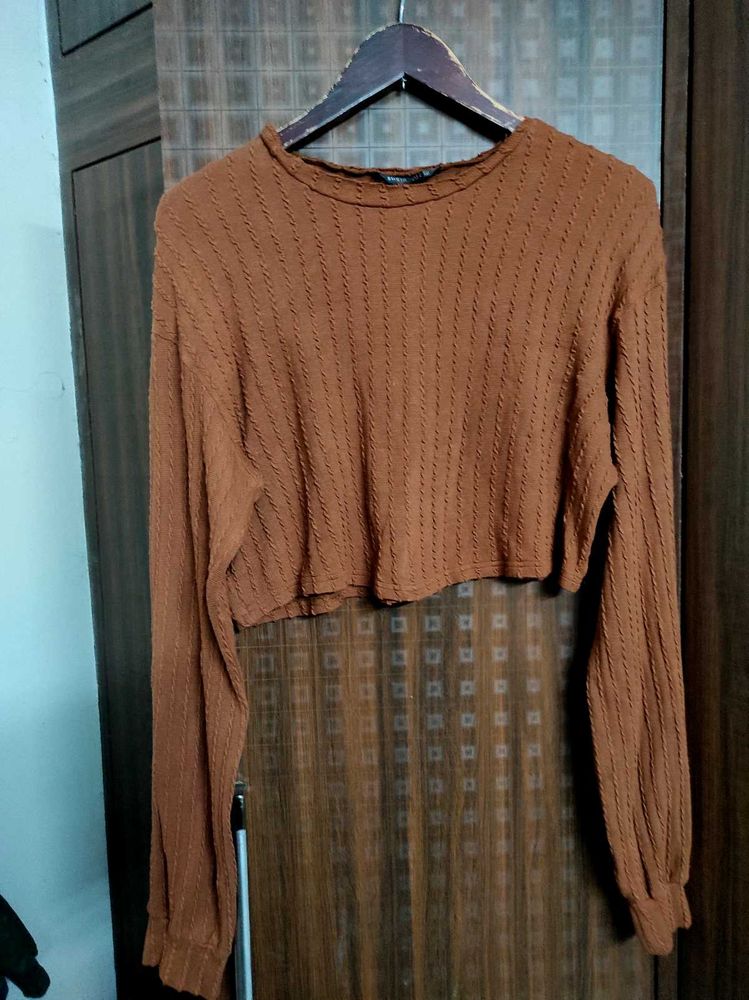 (LAST SALE) 🛍️ Shein Brown Crop Top