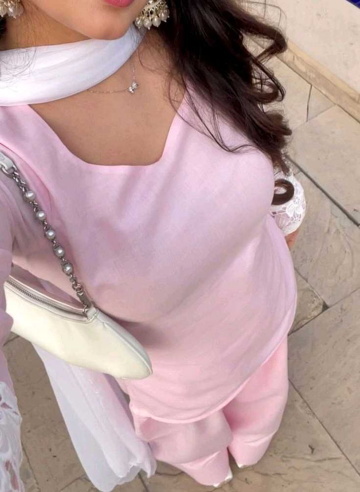 Elegant Pink Kurta Set with Dupatta