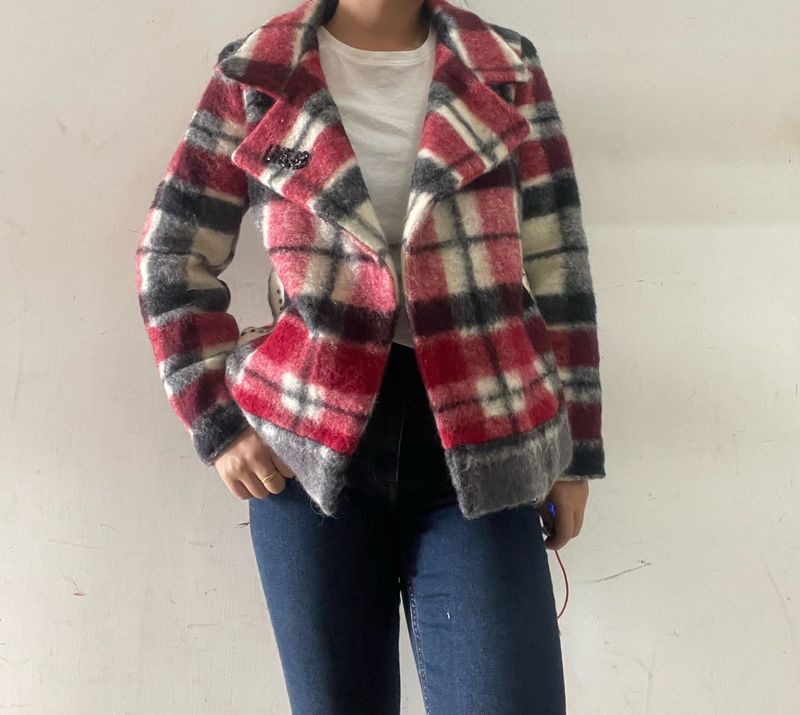 🎀Plaid Wool Blend Coat 🎀