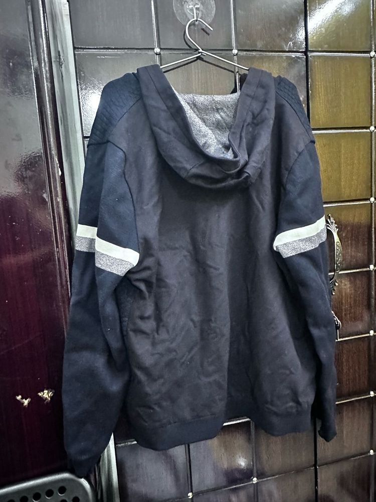 Men's Navy Hoodie Jacket