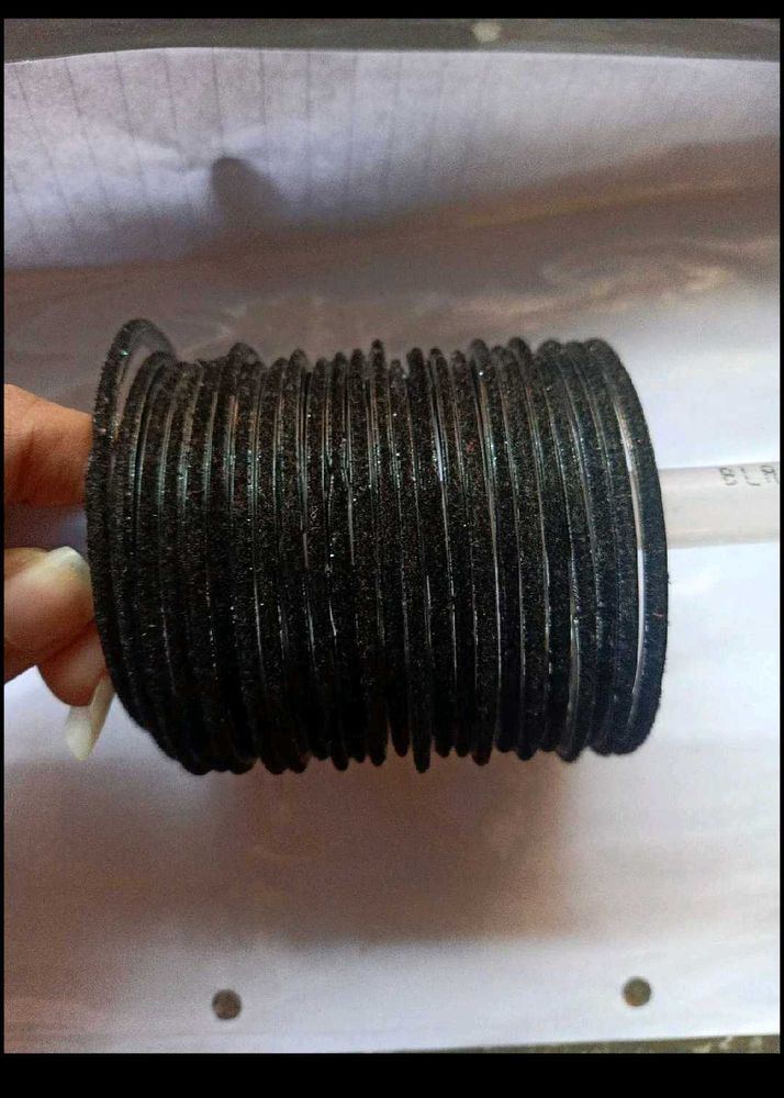 Sparkly Black Bangles