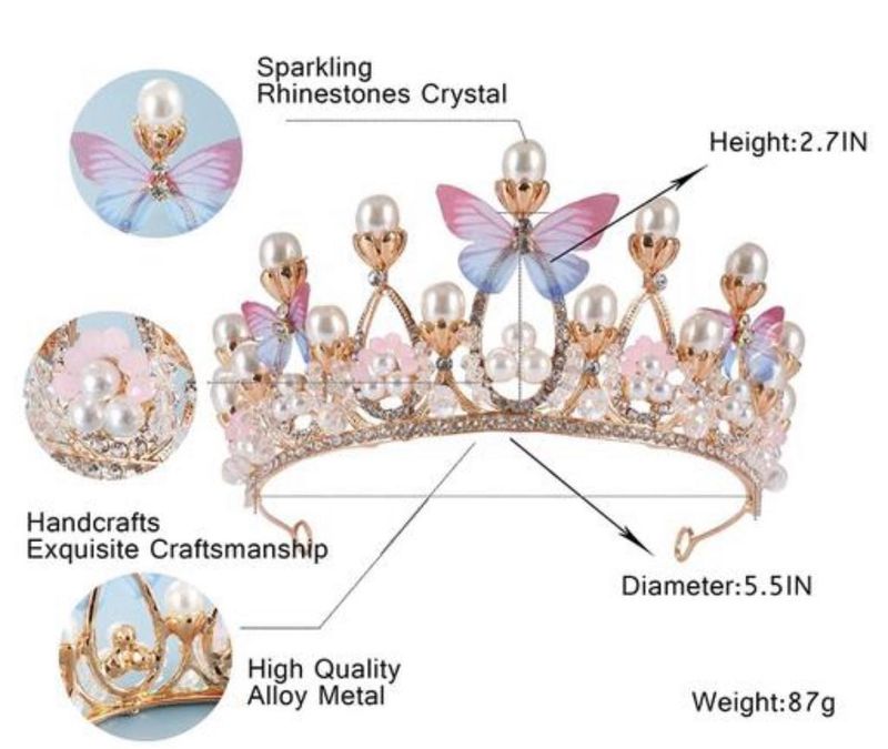 Butterfly Pearl Tiara