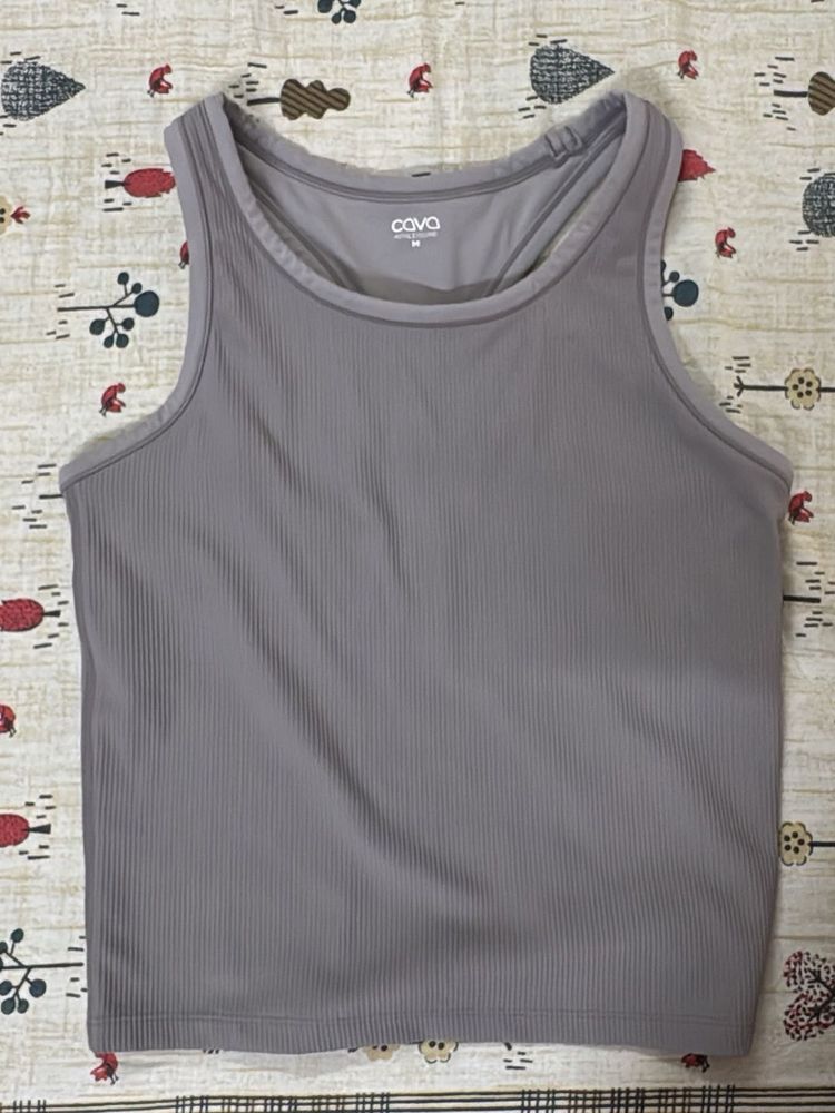 Ribbed Cropped Tank Top