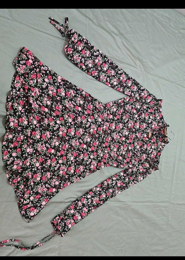 🌸Floral Print Long Sleeve Dress