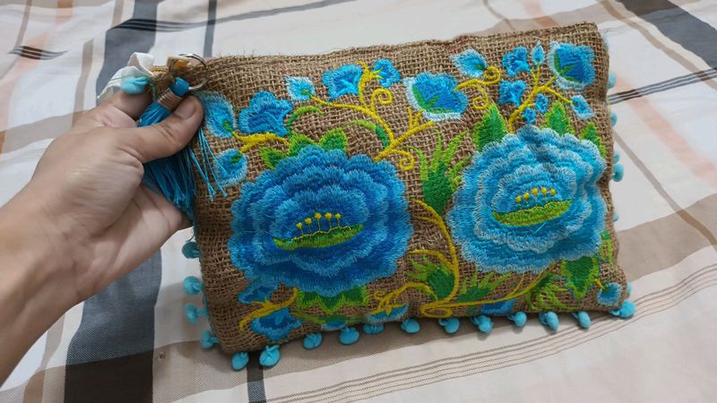 Big Size Embroidery Clutch
