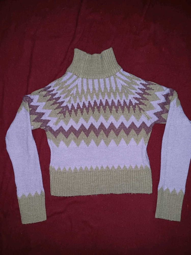 Stylish Knit Turtleneck Sweater