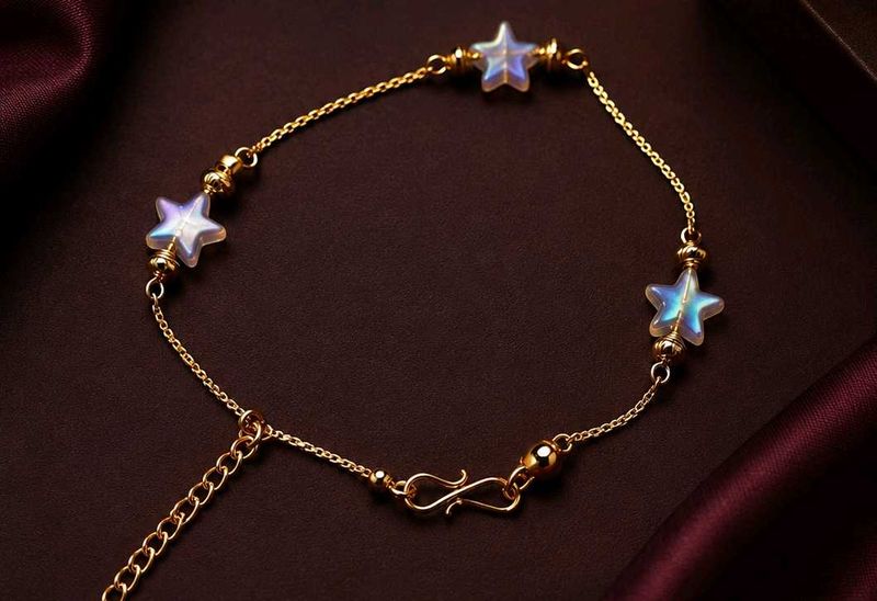 Gold Star Anklet