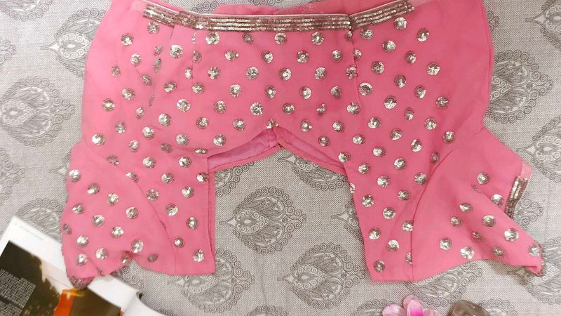 Stunning Pink Sequined Blouse