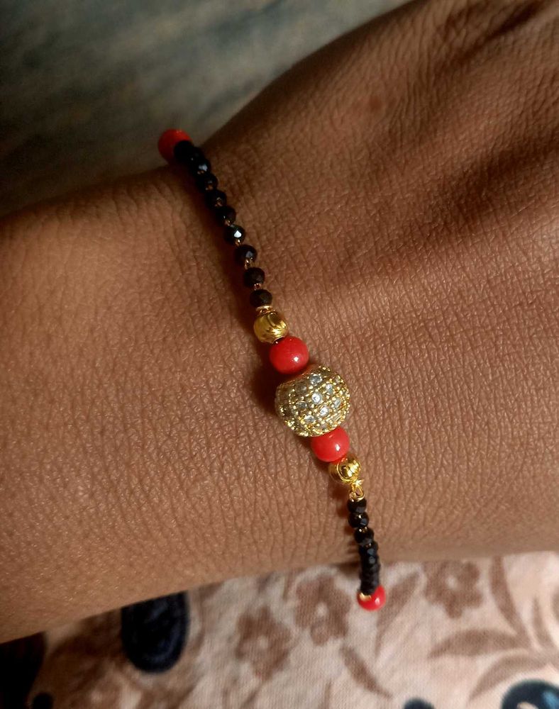black beads bracelet