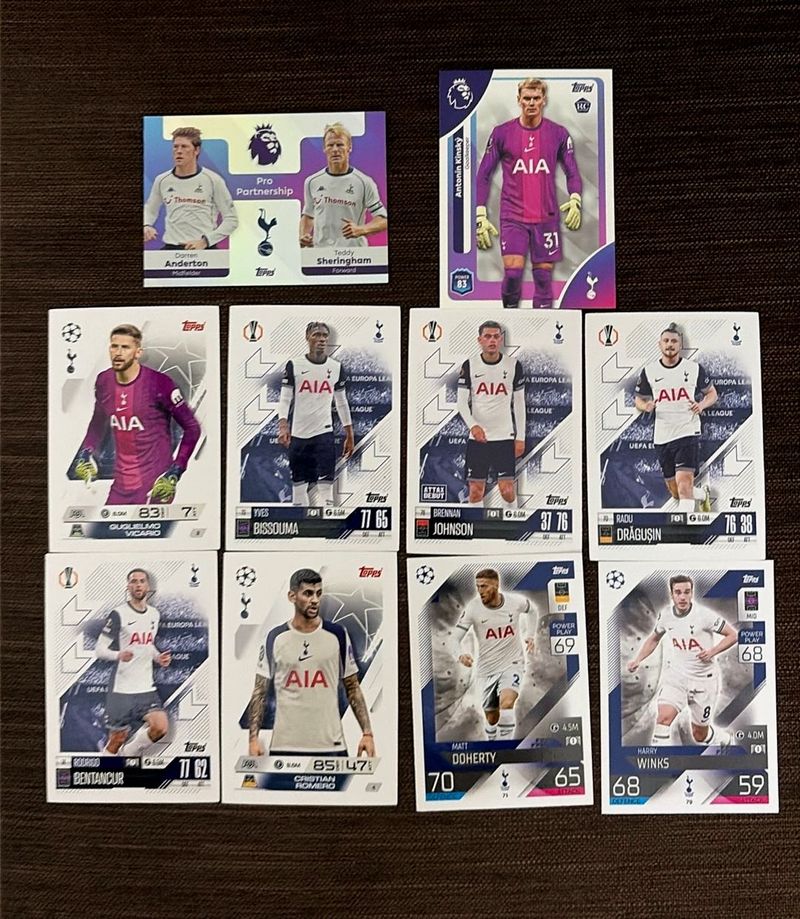 ⚪️Topps Tottenham Hotspur Football Cards