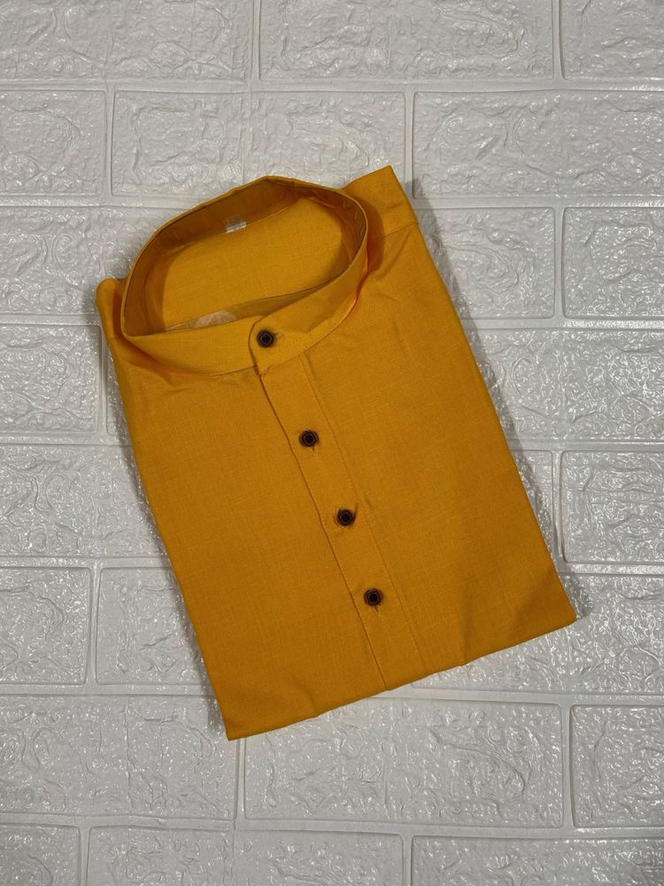 Men's Yellow Kurta