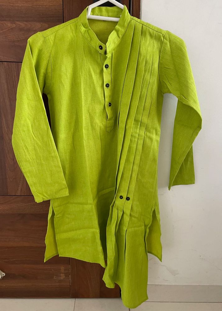 Bright Lime Green Kurta