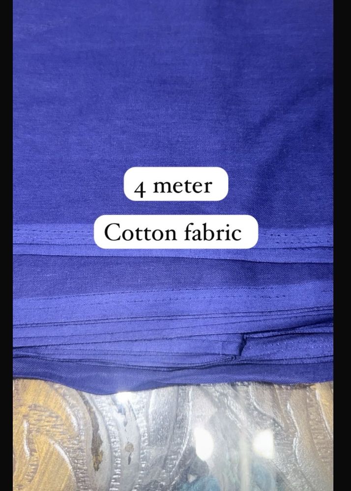 Solid Blue Cotton Fabric