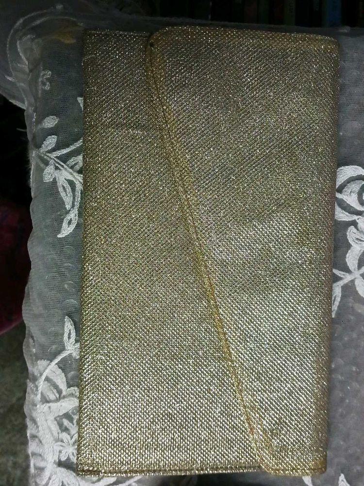 Sparkly Gold Clutch Bag
