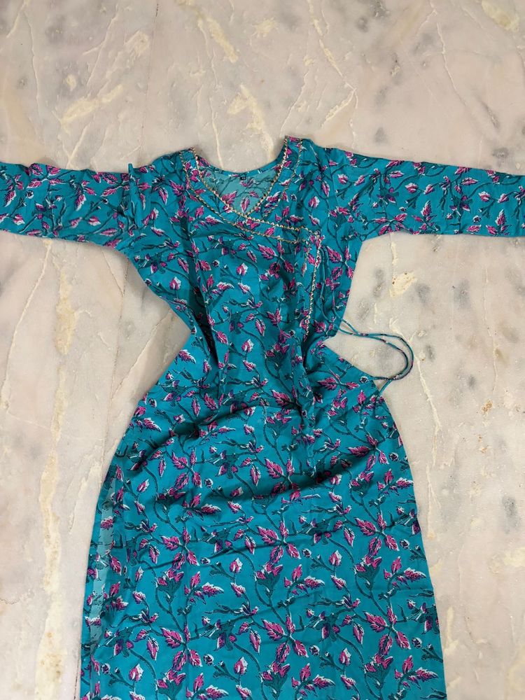 a pretty blue kurti from jaipur only worr it once