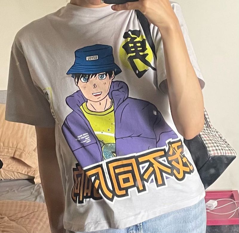 Anime Graphic Print T-Shirt