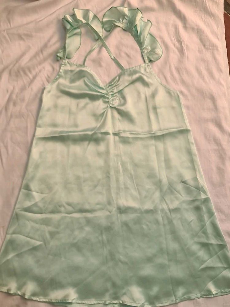 Mint Green Mini Dress