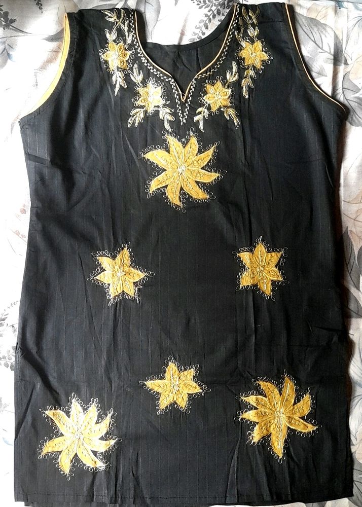 Black Colour Redymade Churidar Set