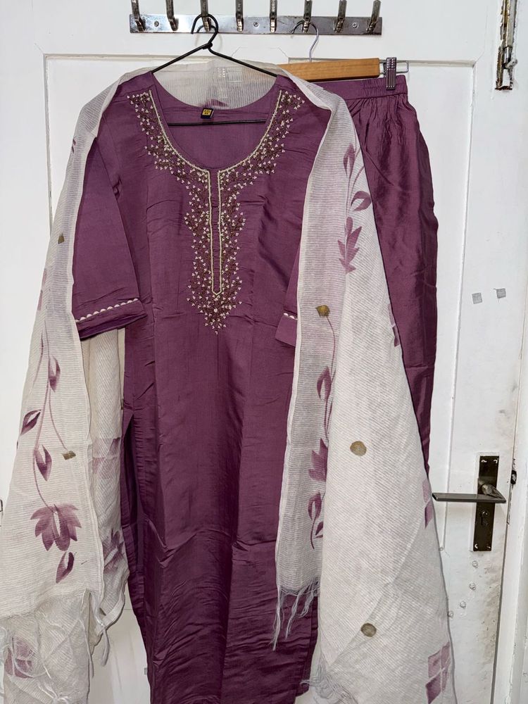 Beads And Stone Work Kurta set