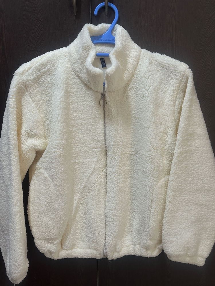 Cream Fleece Jacket