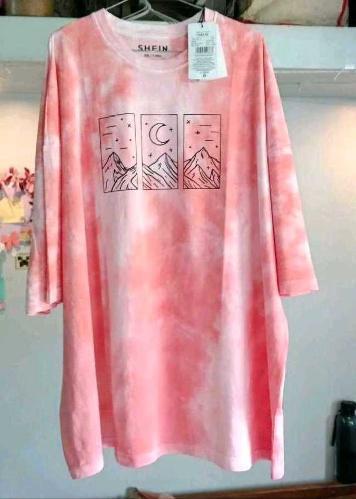Shein Tie-Dye Graphic T-Shirt