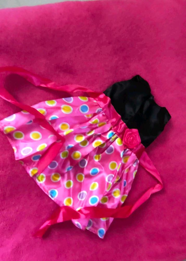 Pink Polka Dot Dress