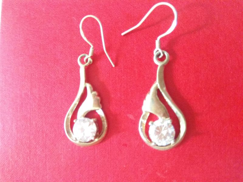 Imported 925 silver earrings High Brilliance Ad