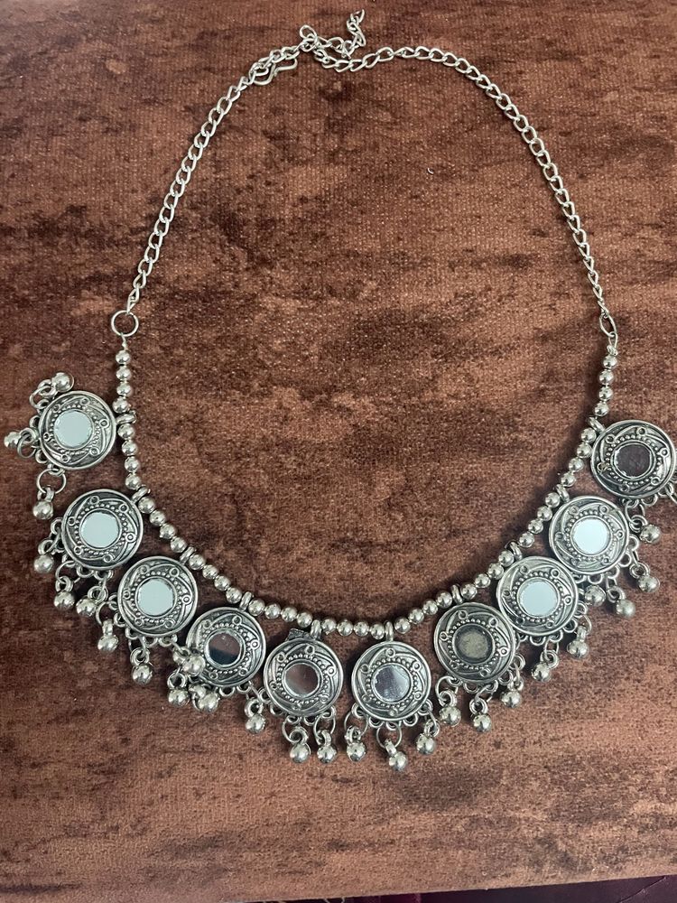 Oxidised Mirror Choker
