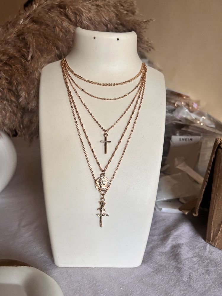 Cross&amp;Rose 5 Layered Neckchain