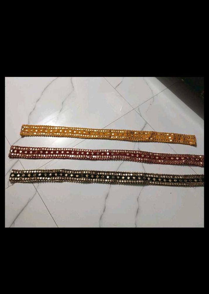 Embellished Ethnic Belts - Set of 3