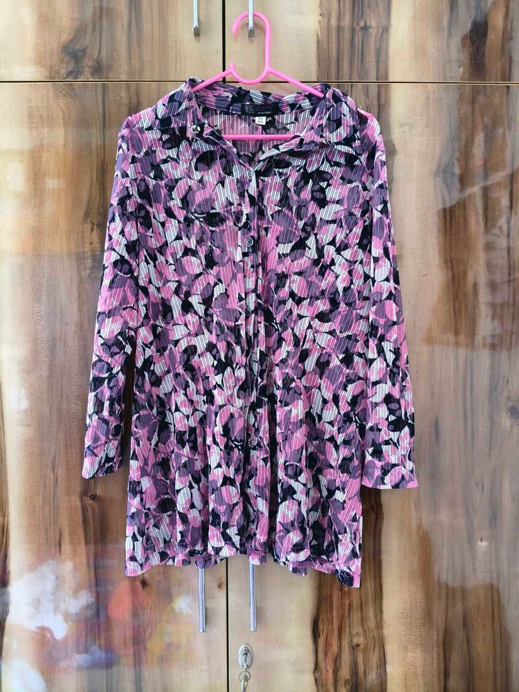 Floral Print Tunic Top